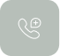 Phone handset icon with a plus sign indicating add contact or make a call.
